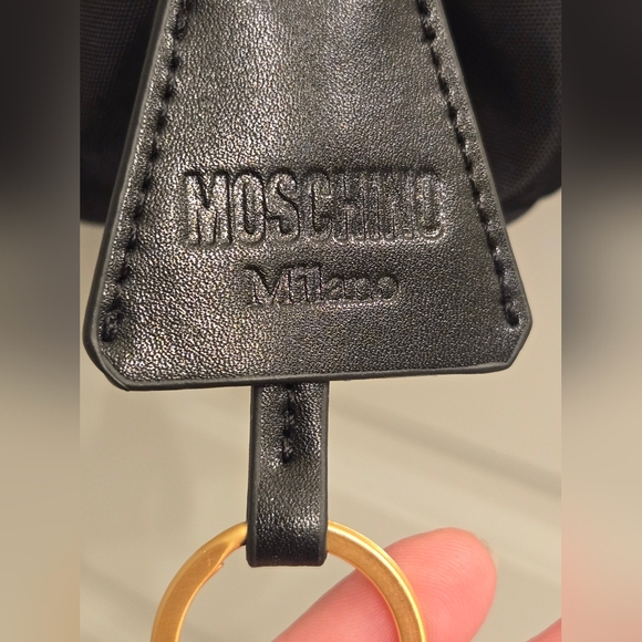 Moschino Black And Gold Mini Nylon Backpack Like New! main image 7
